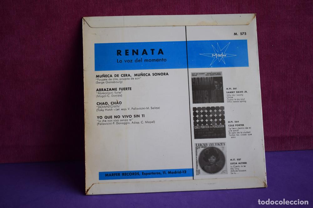 Discos de vinilo: RENATA - MU&Ntilde;ECA DE CERA,MU&Ntilde;ECA SONORA - EP MARFER 1965 - Foto 6