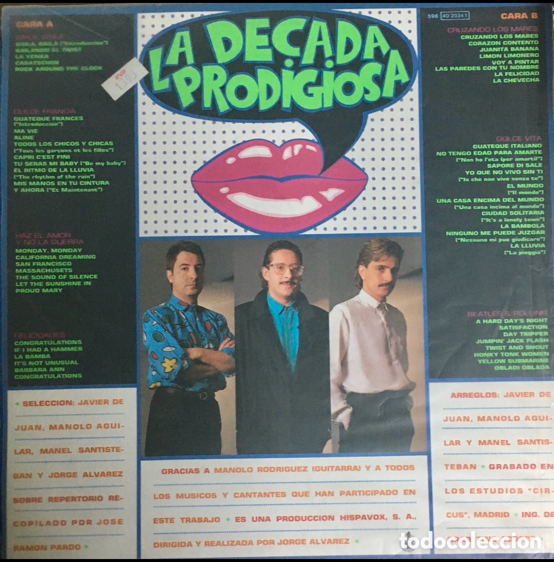 Discos de vinilo: Disco Vinilo LP. La D&eacute;cada Prodigiosa. &ldquo;2&rdquo;. 1986. - Foto 2