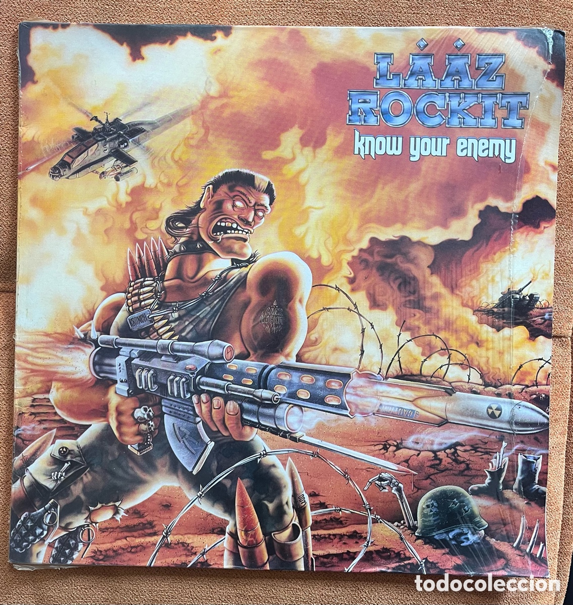 Discos de vinilo: Vinilo Laaz Rockit. 1987. Know your enemy - Foto 1
