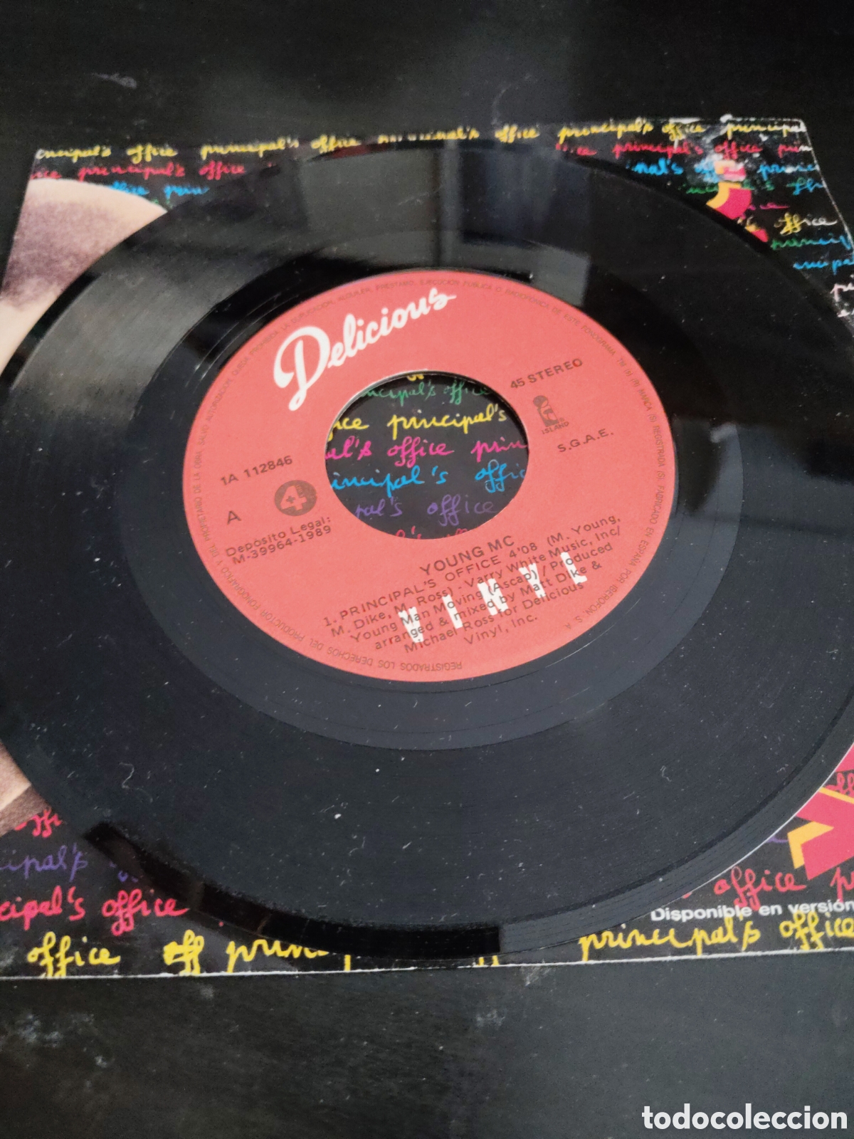 Discos de vinilo: Young MC&nbsp;&ndash;&nbsp;Principals Office Vinilo 7&rdquo; 1989 - Foto 3