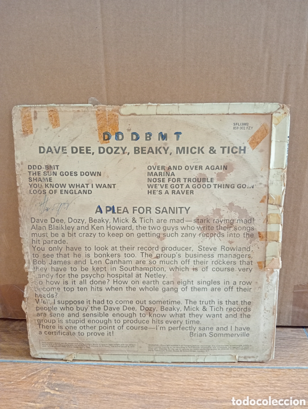 Discos de vinilo: DAVE DEE, DOZY, BEAKY, MICK & TICH - DDDBMT - LP - 1967 - Foto 3