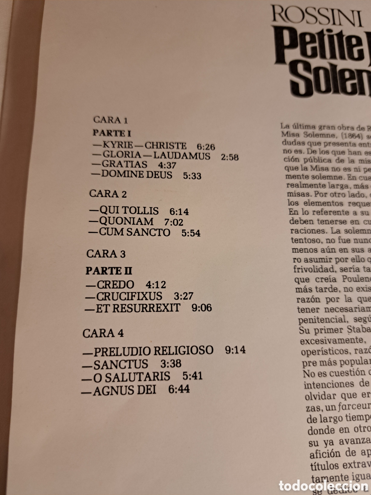 Discos de vinilo: Rossini. Petite Messe Solennelle - Foto 2