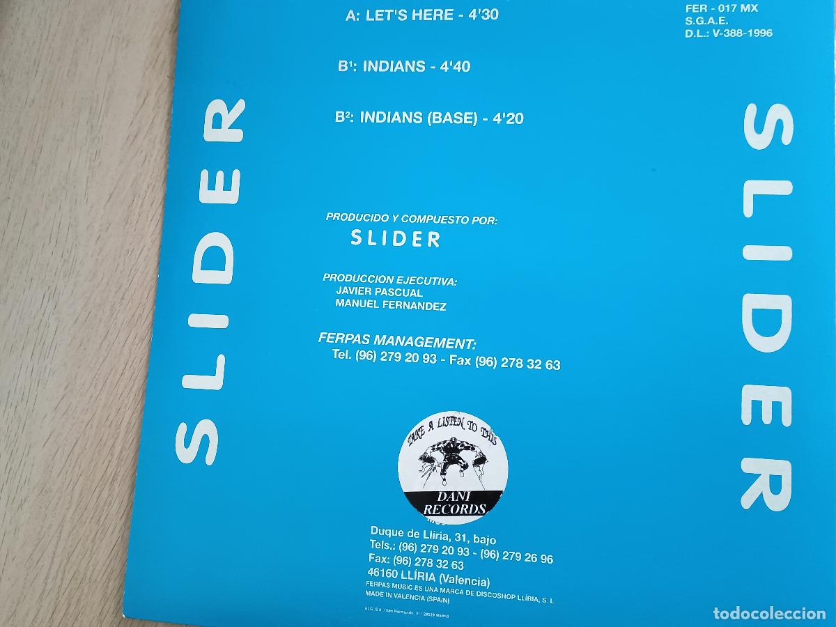 Discos de vinilo: Slider &lrm;&ndash; Lets Here Spain 1996 Makina - Foto 4