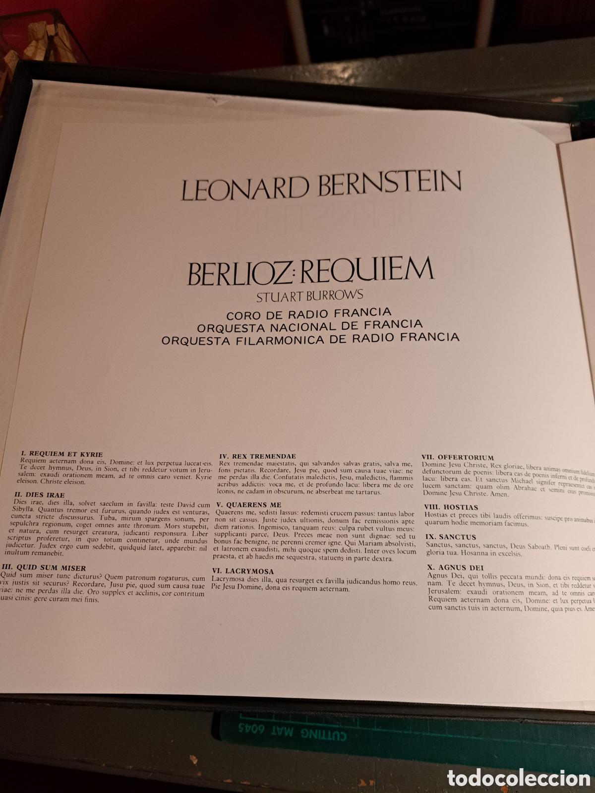Discos de vinilo: Leonard Bernstein. Berlioz: Requiem - Foto 2