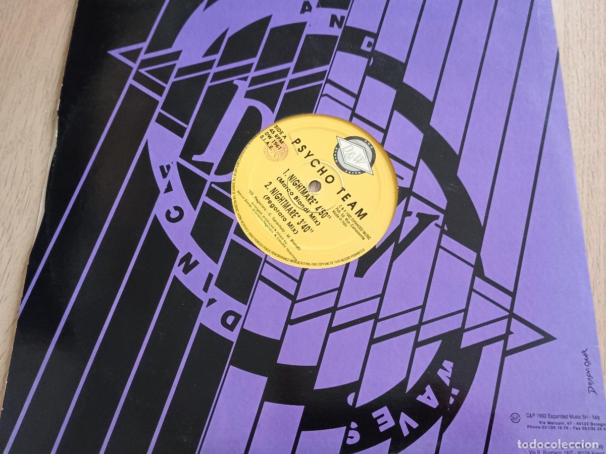 Discos de vinilo: Psycho Team &ndash; Nightmare 1992 - Foto 3