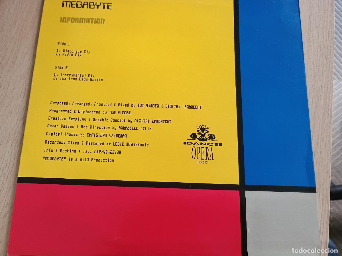 Discos de vinilo: Megabyte &lrm;&ndash; Information Belgium 1991 Techno - Foto 3