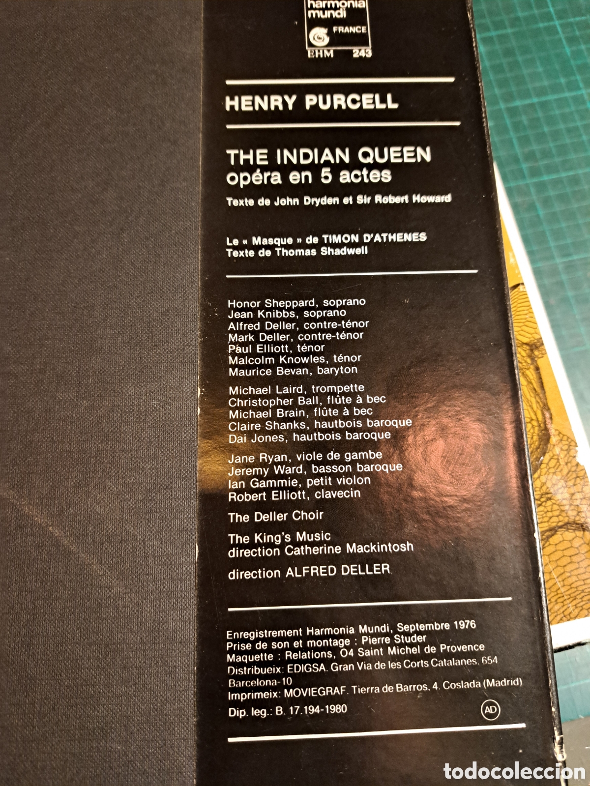 Discos de vinilo: Henry Purcell. The indian queen - Foto 2