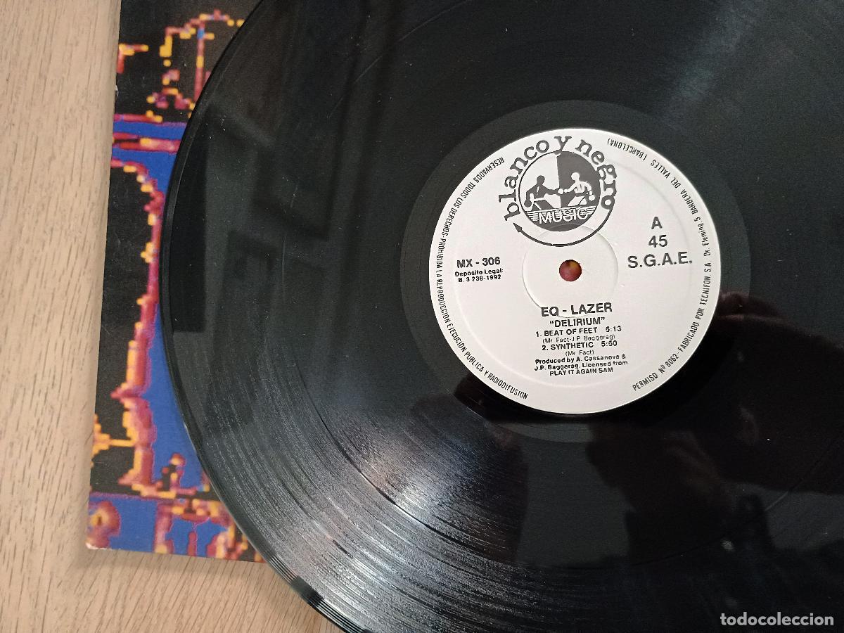 Discos de vinilo: Eq-Lazer &lrm;&ndash; Delirium Spain 1992 Techno - Foto 3