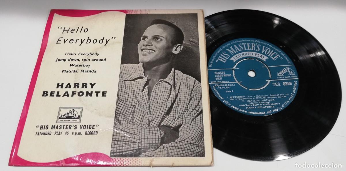 Discos de vinilo: SCO24-Harry Belafonte - Hello Everybody (7&rdquo;, EP) - Foto 1