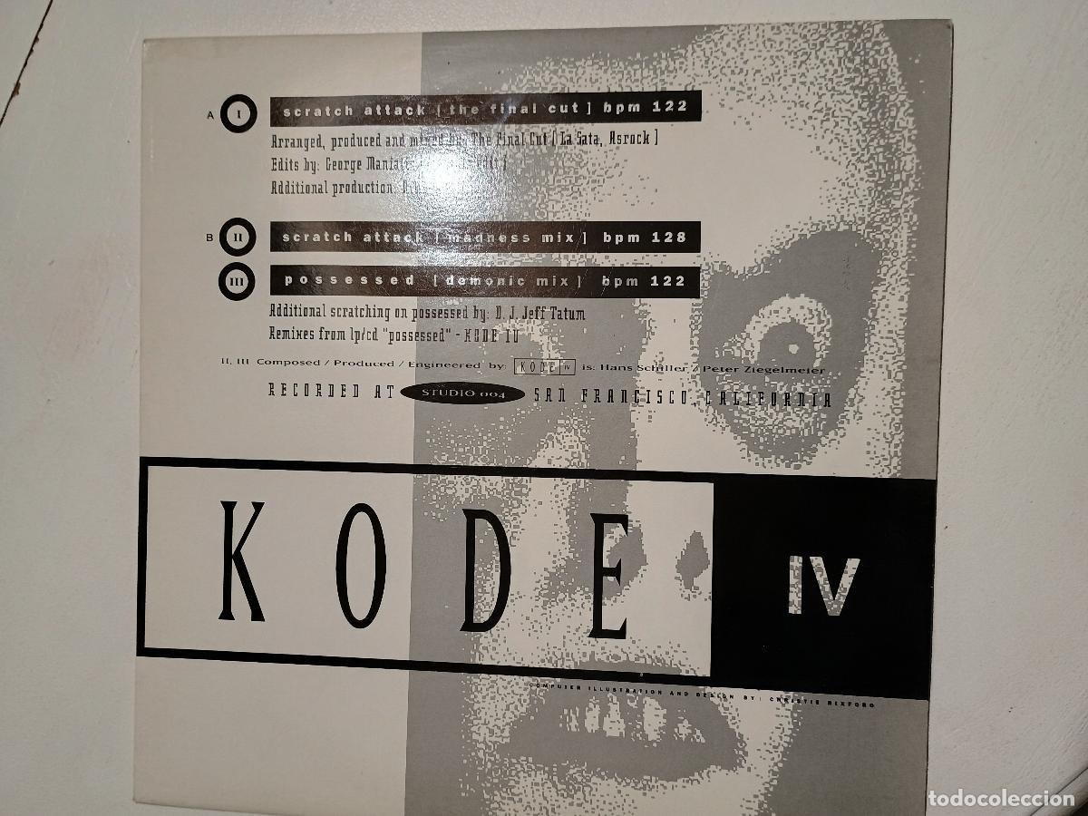 Discos de vinilo: Kode IV &lrm;&ndash; Scratch Attack Belgium 1991 Electronic EBM, Techno - Foto 3