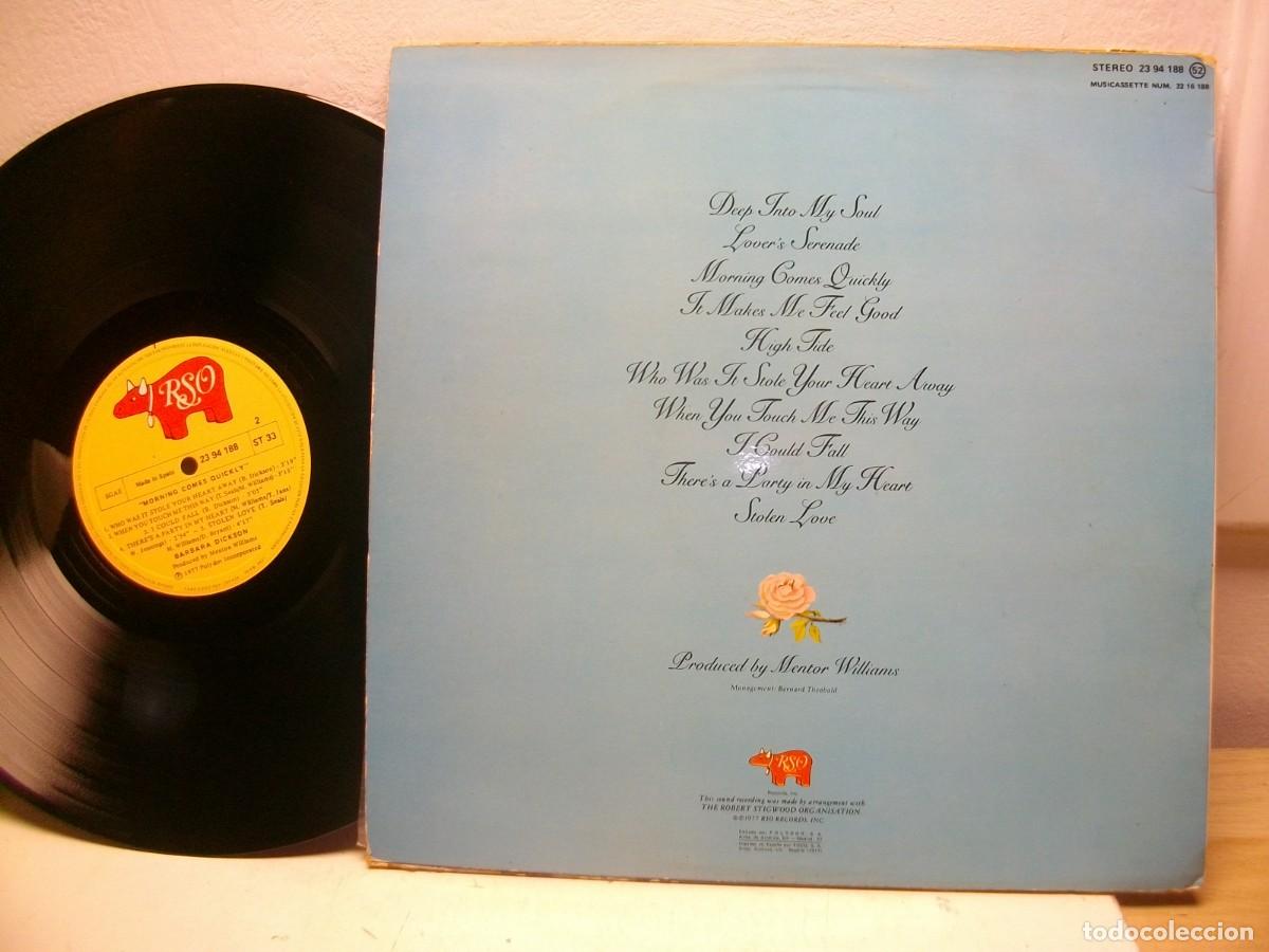 Discos de vinilo: BARBARA DICKSON - morning comes quickly LP - Foto 2