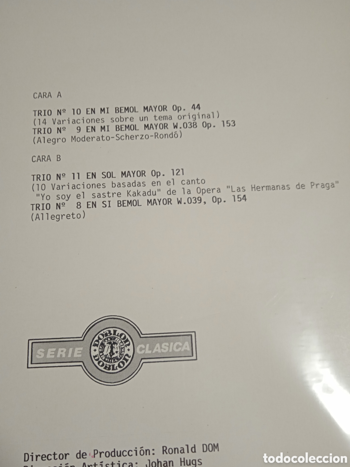 Discos de vinilo: Beethoven - tr&iacute;os para piano. - Foto 2