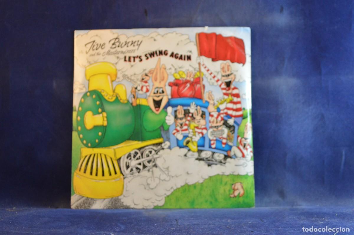 Discos de vinilo: JIVE BUNNY AND THE MASTERMIXERS &ndash; LETS SWING AGAIN - SINGLE - Foto 1