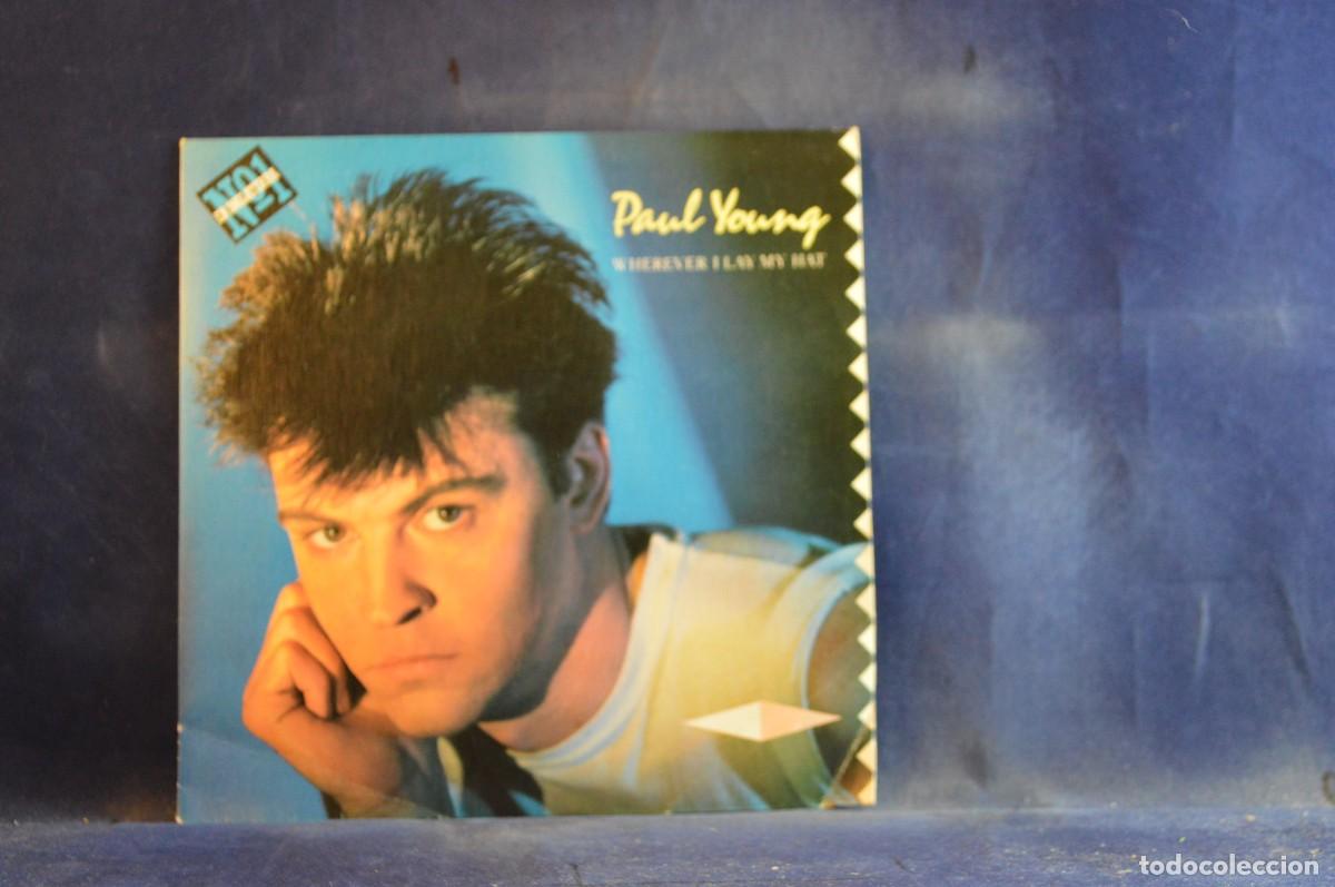 Discos de vinilo: PAUL YOUNG &ndash; WHEREVER I LAY MY HAT - SINGLE - Foto 1