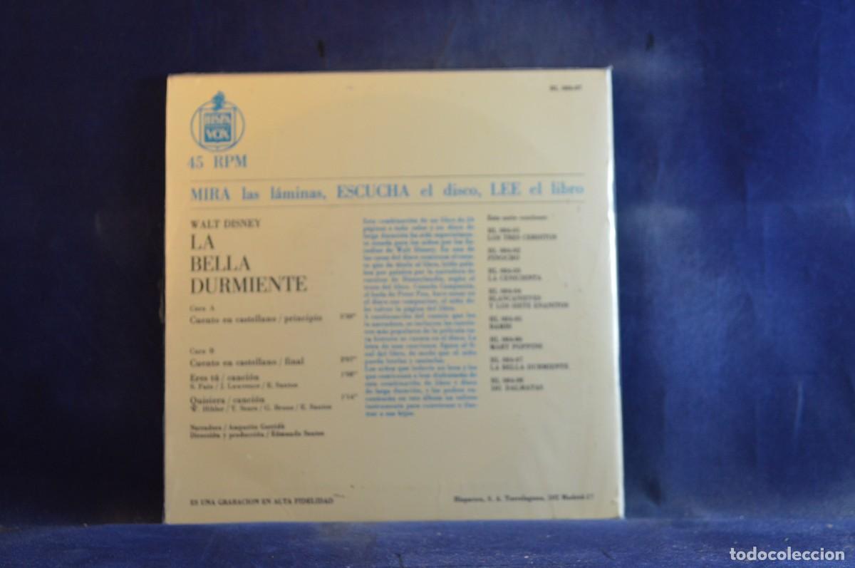 Discos de vinilo: VARIOUS &ndash; WALT DISNEY PRESENTA EL CUENTO DE LA BELLA DURMIENTE - EP - Foto 2