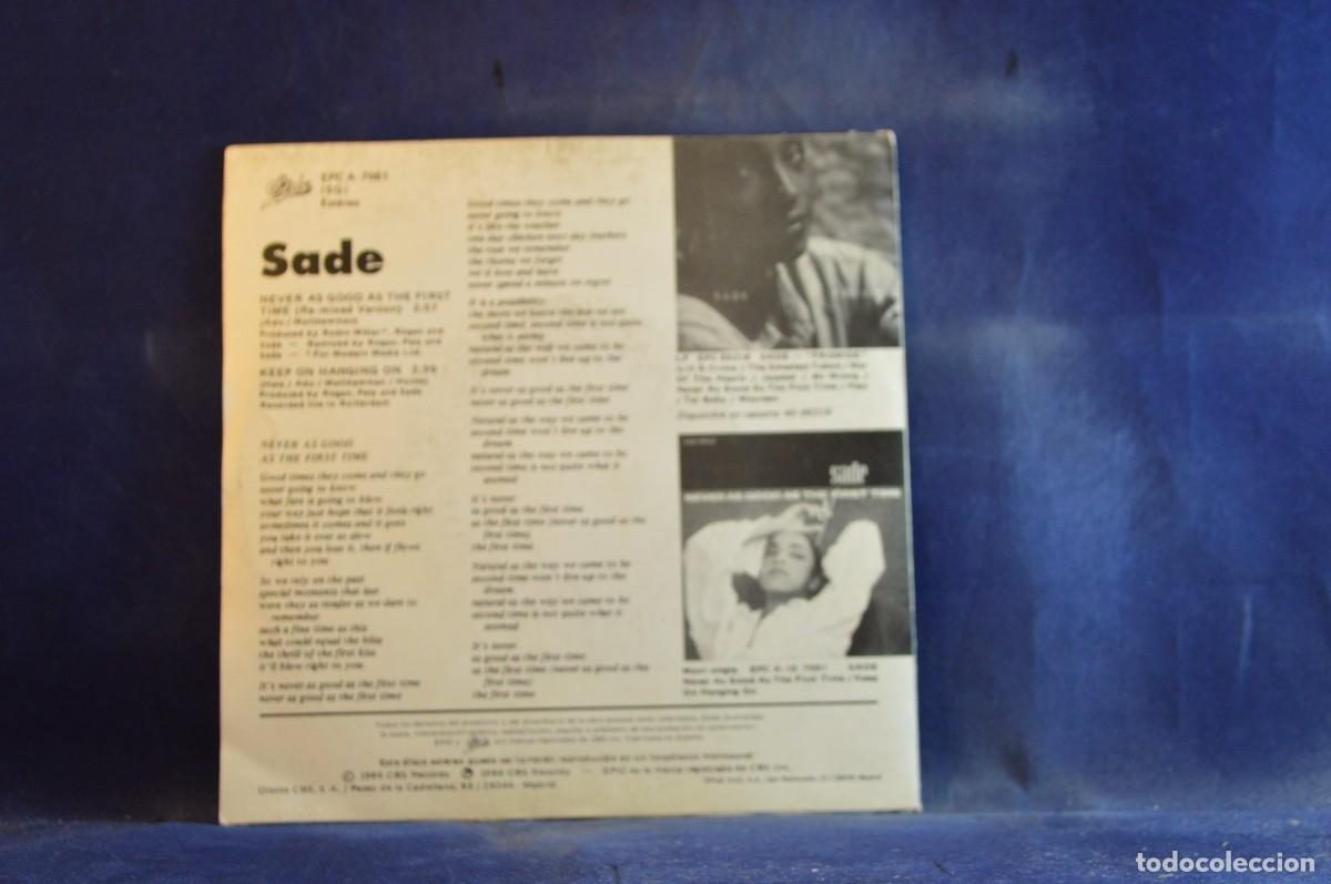 Discos de vinilo: SADE &ndash; NEVER AS GOOD AS THE FIRST TIME - SINGLE - Foto 2