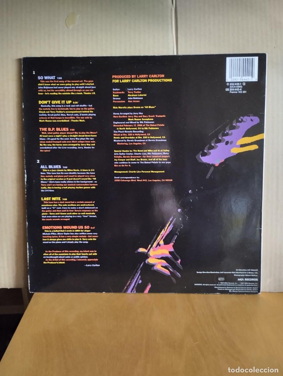 Discos de vinilo: LARRY CARLTON ---- LAST NITE - Foto 2