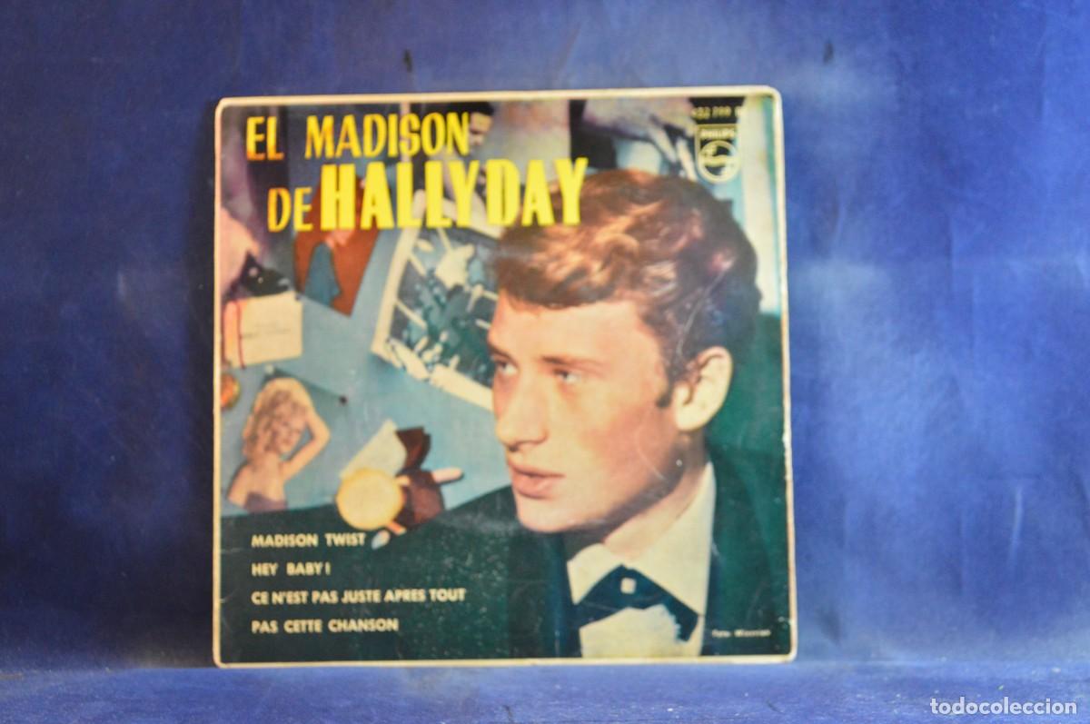 Discos de vinilo: JOHNNY HALLYDAY &ndash; EL MADISON TWIST - + 3 EP - Foto 1