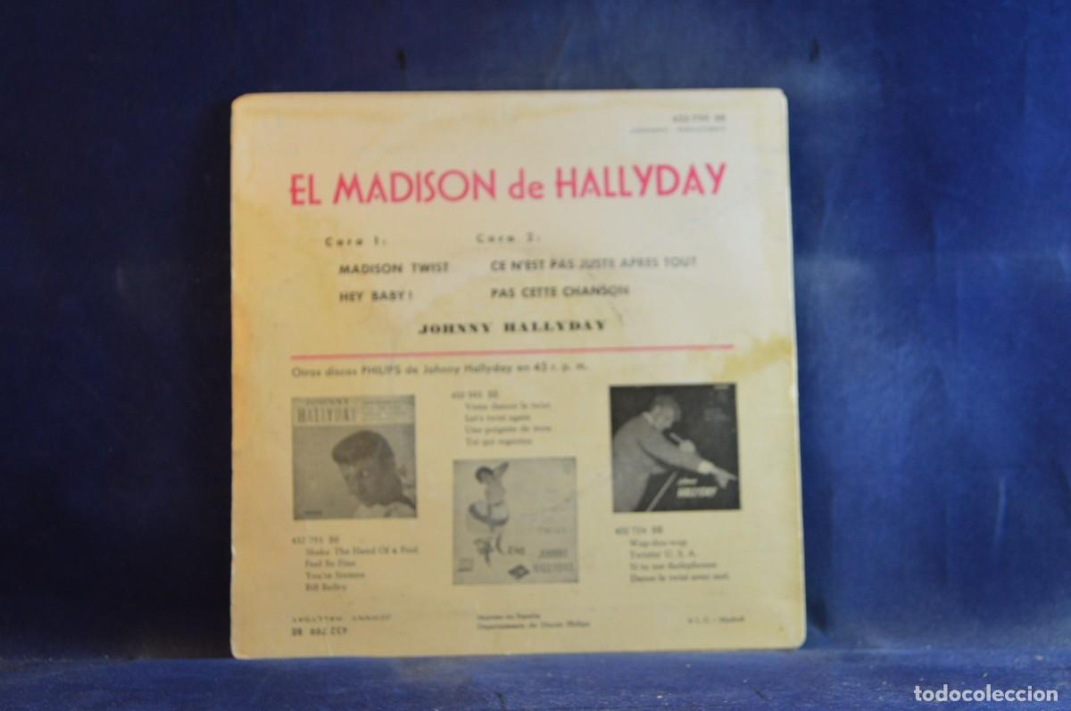 Discos de vinilo: JOHNNY HALLYDAY &ndash; EL MADISON TWIST - + 3 EP - Foto 2