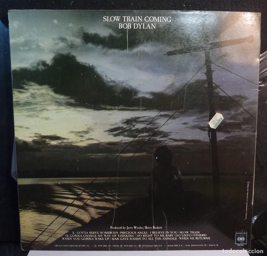 Discos de vinilo: BOB DYLAN // SLOW TRAIN COMING //ENCARTE // 1979 // LP - Foto 2