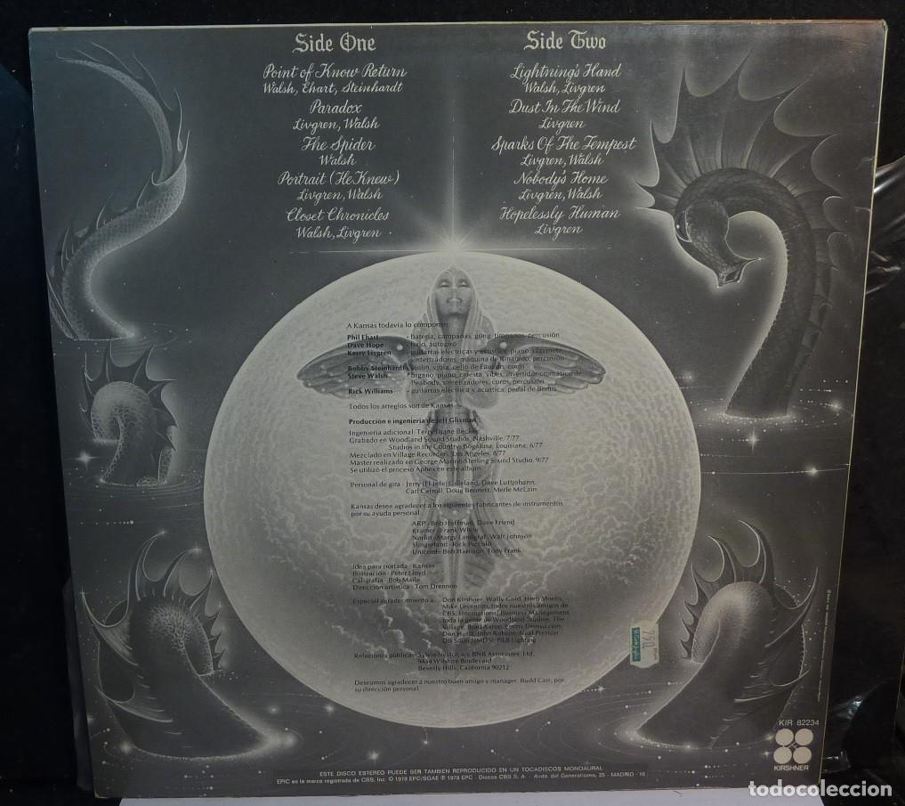 Discos de vinilo: KANSAS // POINT OF KNOW RETURN // 1978 // LP - Foto 2