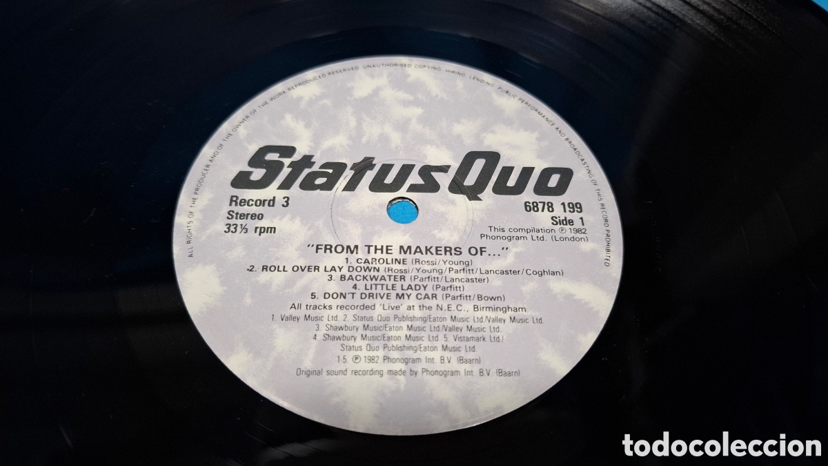 Discos de vinilo: STATUS QUO - LIVE AT THE N.E.C. , 1982 - Foto 8
