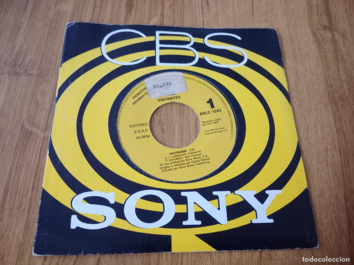 Discos de vinilo: VISITANTES / EXCITACION disco promocional - Foto 1