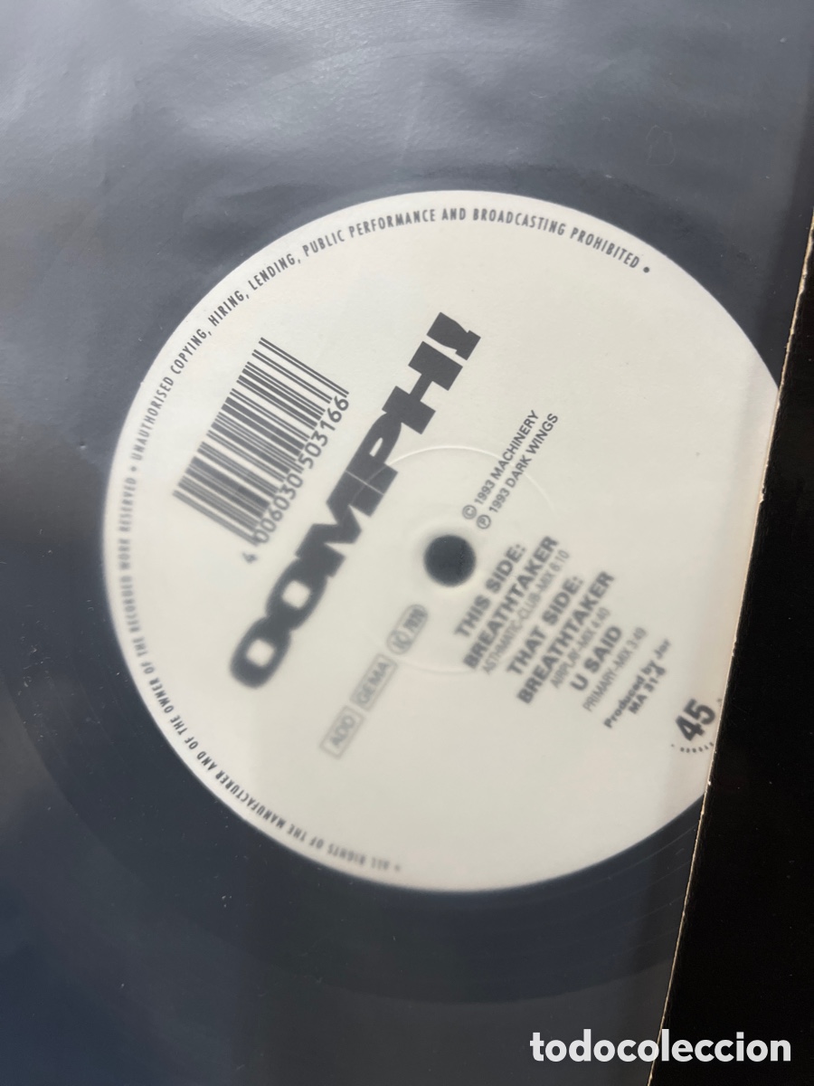 Discos de vinilo: oomph breathtaker maxisingle - Foto 3