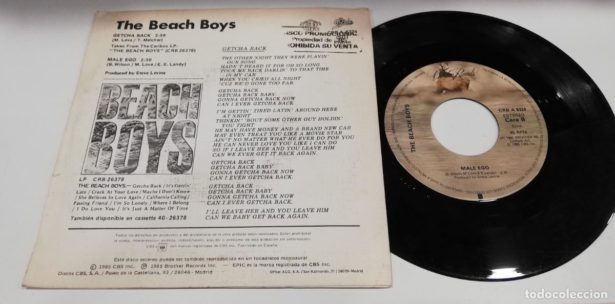 Discos de vinilo: SCO24-The Beach Boys - Getcha Back (7&rdquo;) - Foto 2