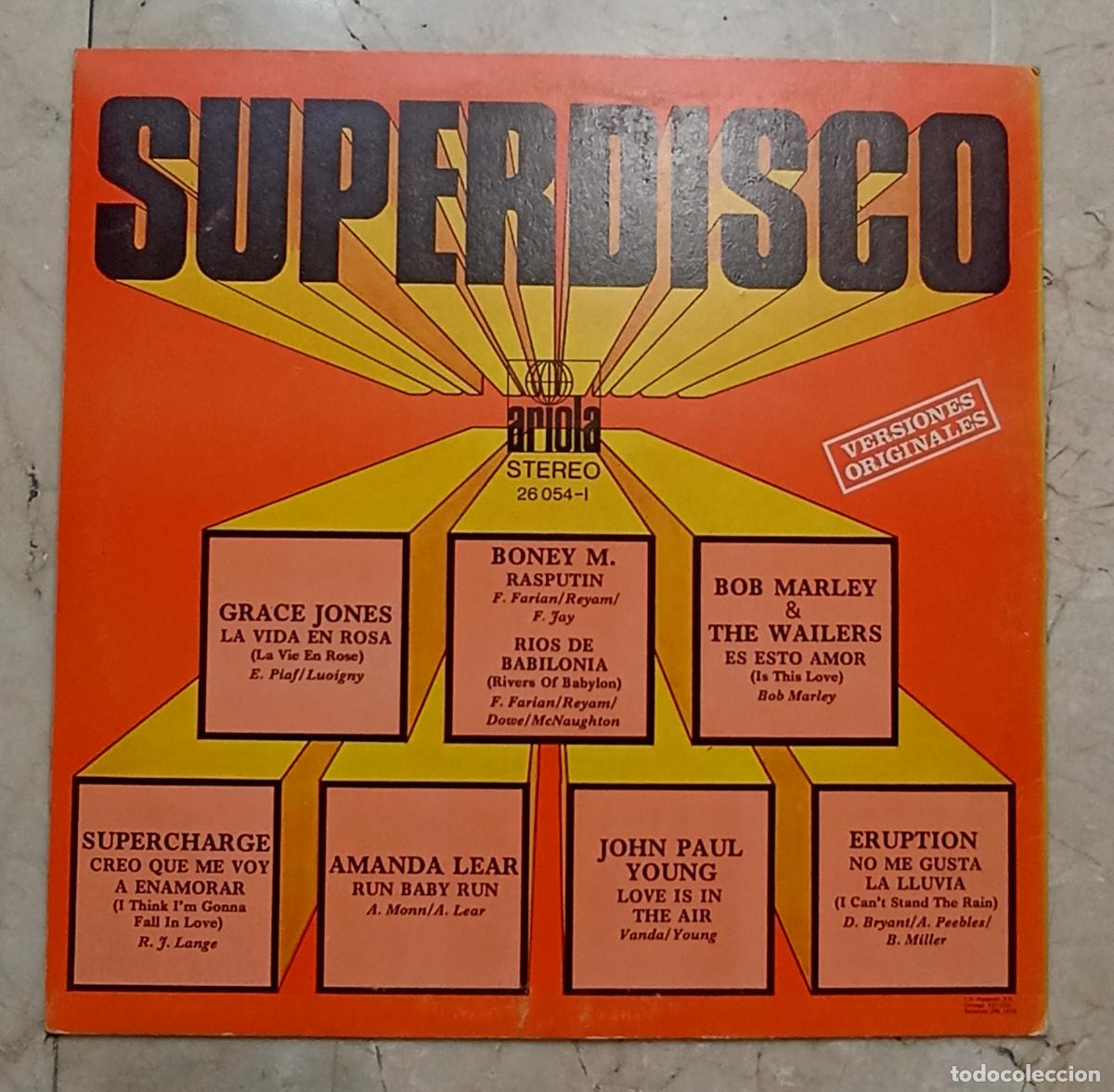 Discos de vinilo: SUPERDISCO - VERSIONES ORIGINALES - LP - ARIOLA 1978 - Foto 2
