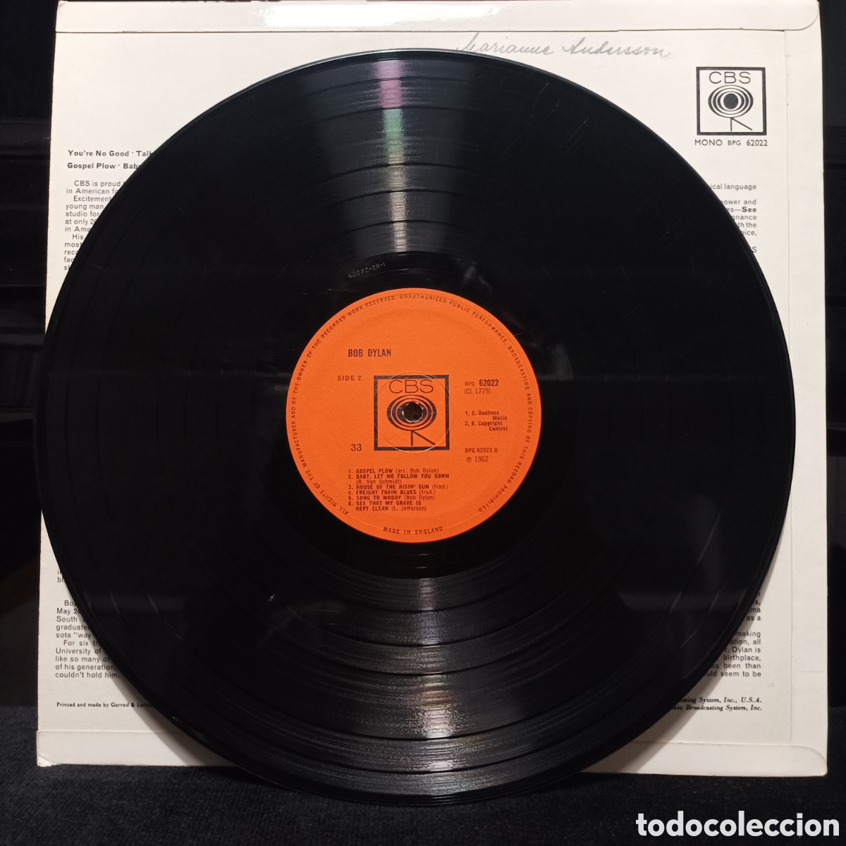 Discos de vinilo: Bob Dylan - Bob Dylan 1964 UK - Foto 4