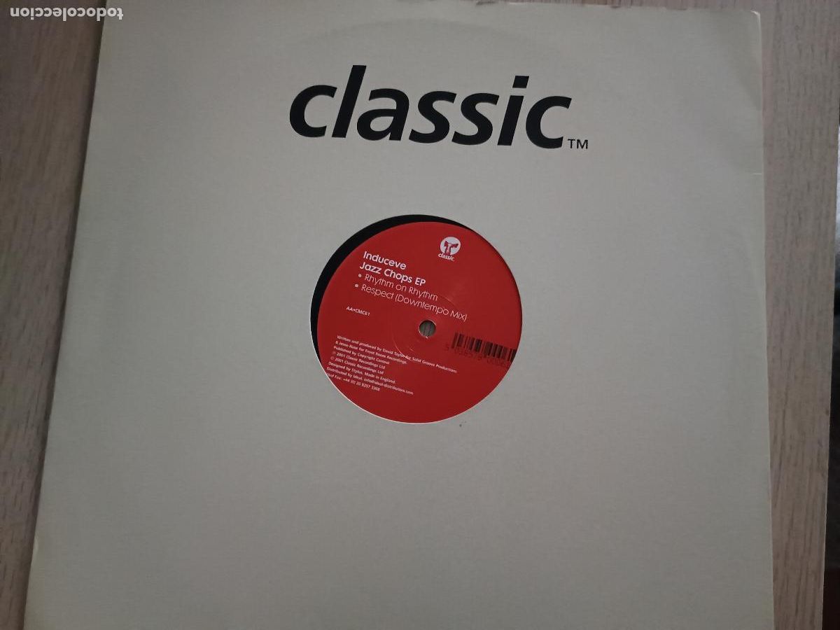 Discos de vinilo: Induceve &lrm;&ndash; Jazz Chops EP UK 2001 Electronic Deep House - Foto 3