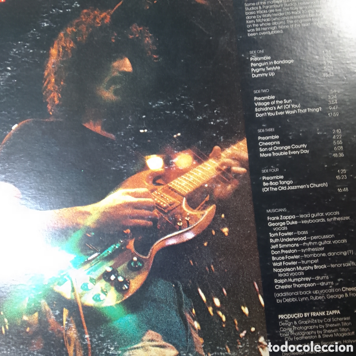Discos de vinilo: Frank Zappa Roxy & Elsewhere Edici&oacute;n USA Doble Lp - Foto 2