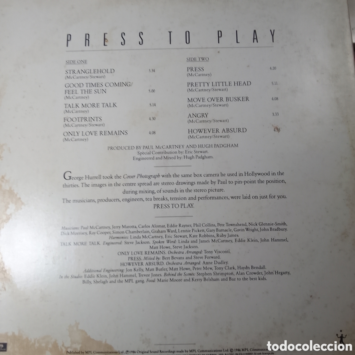 Discos de vinilo: Paul Mc Cartney Press to Play - Foto 2