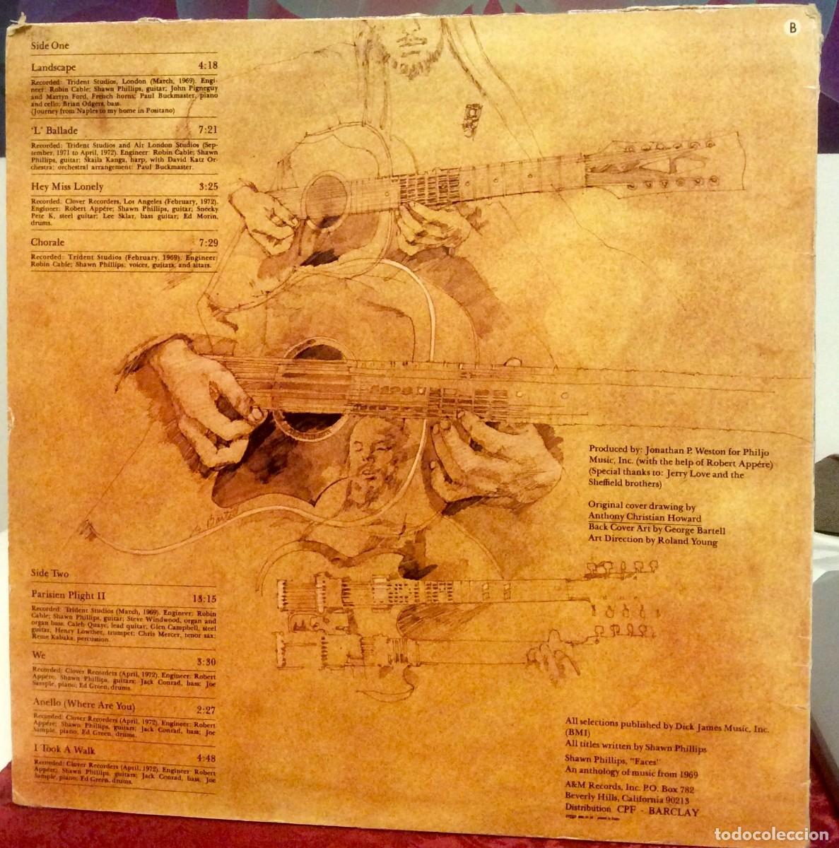 Discos de vinilo: SHAWN PHILLIPS - FACES // Francia 1972 vg++ - Foto 2