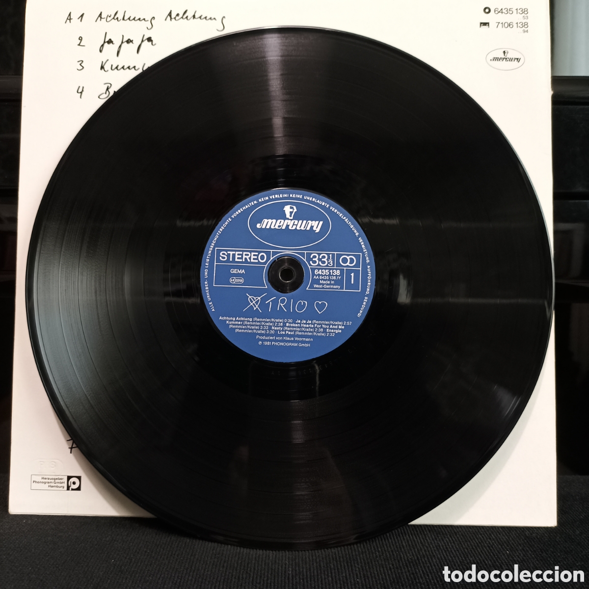 Discos de vinilo: Trio - Trio 1981 Alemania - Foto 3