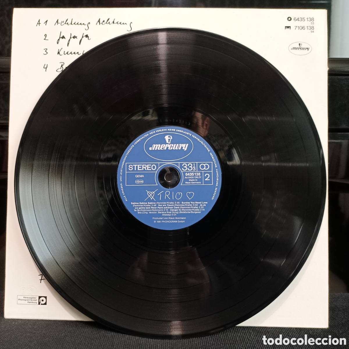 Discos de vinilo: Trio - Trio 1981 Alemania - Foto 4