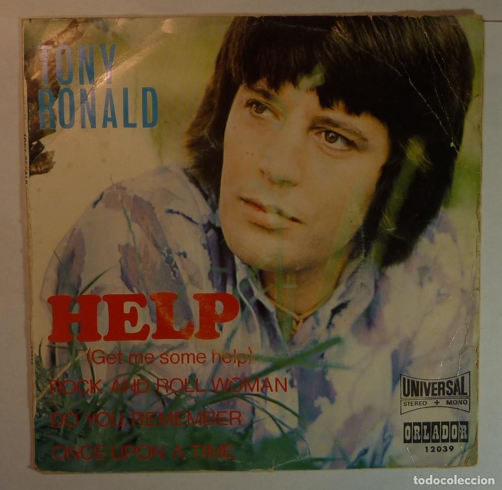 Discos de vinilo: TONY RONALD // HELP+3 // SOLO FUNDA - Foto 1