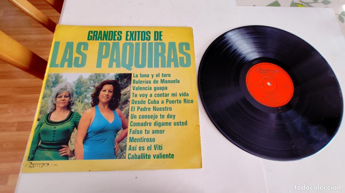 Discos de vinilo: LAS PAQUIRAS-LP GRADES EXITOS - Foto 1