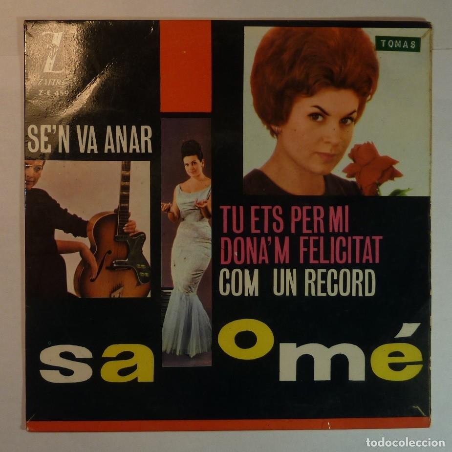 Discos de vinilo: SALOME // SEN VA ANAR+3 // SOLO FUNDA - Foto 1