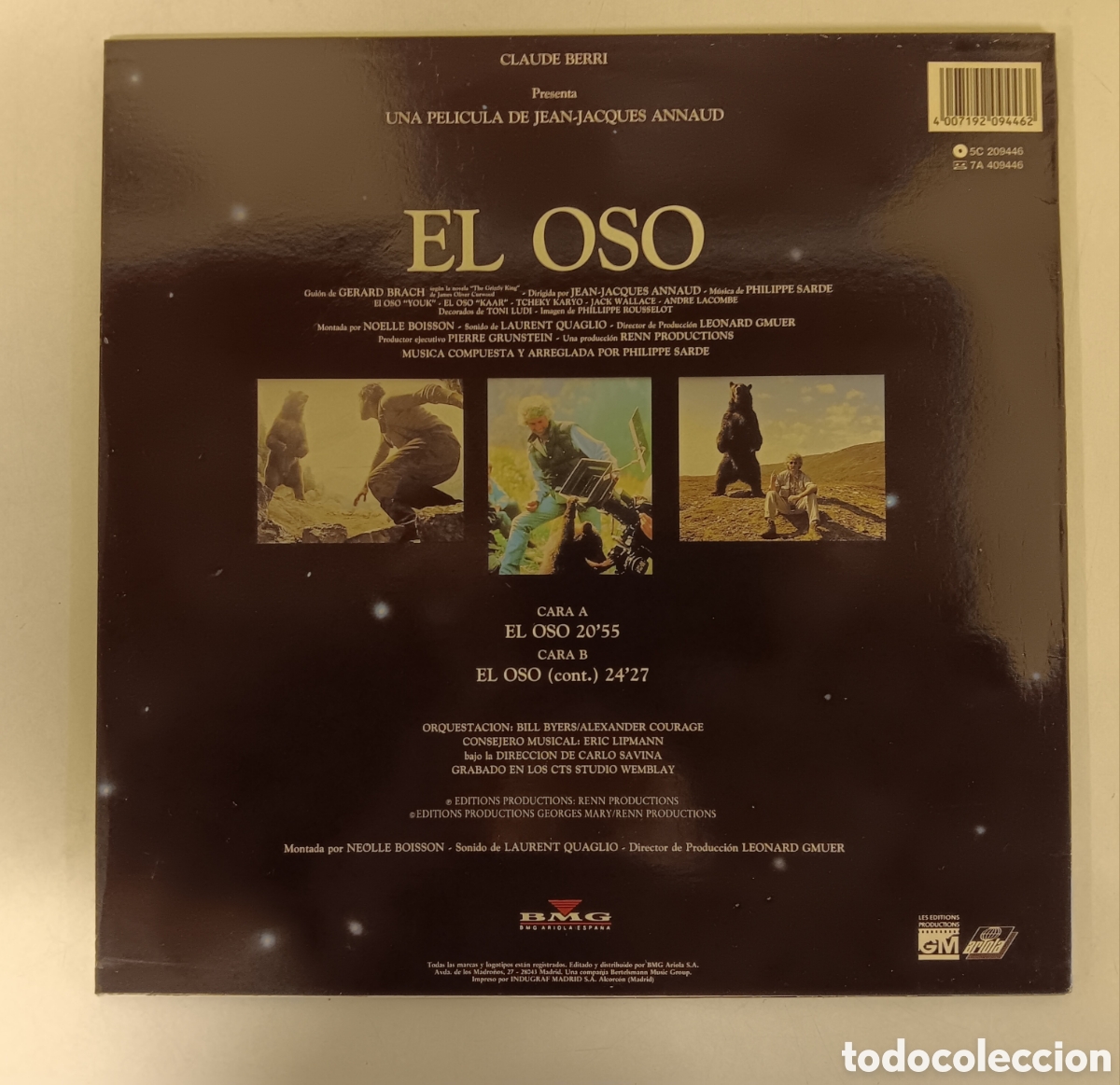 Discos de vinilo: &rdquo;EL OSO&rdquo; PHILIPPE SARDE MUY BUEN ESTADO++ - Foto 2