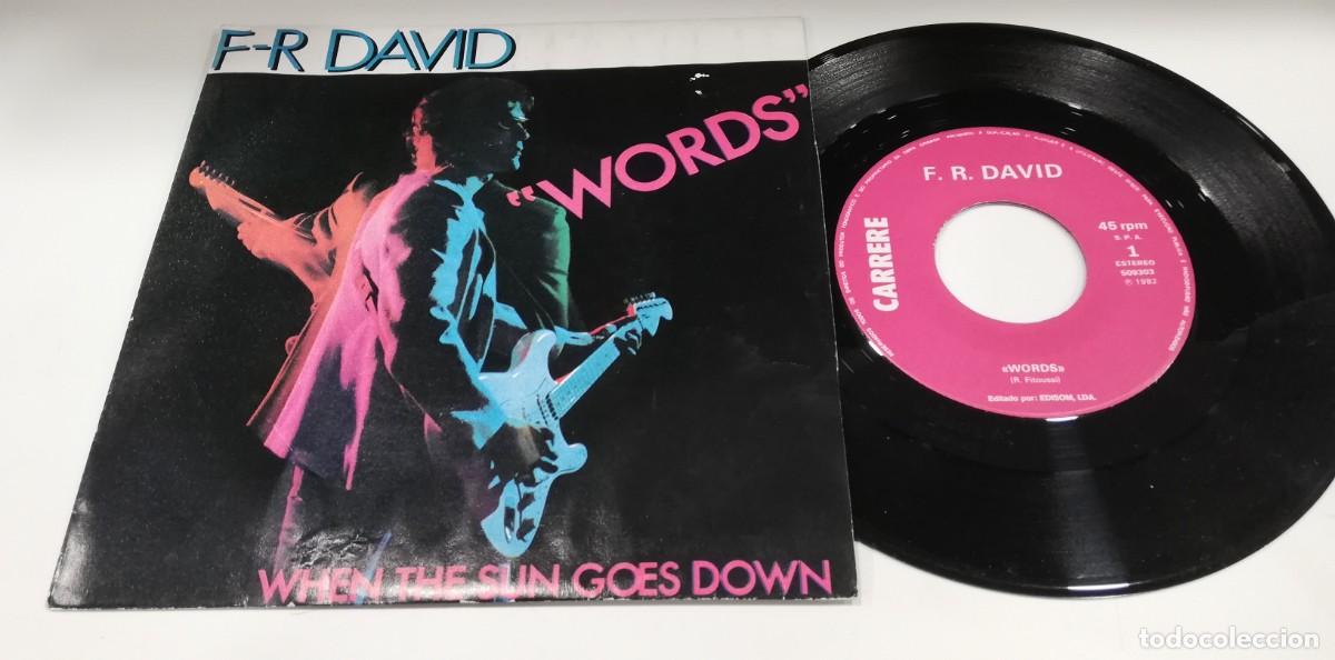 Discos de vinilo: SCO24-F.R. David - Words (7&rdquo;, Single) - Foto 1