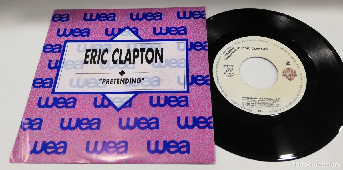 Discos de vinilo: SCO24-Eric Clapton - Pretending (7&rdquo;, Single, Promo) - Foto 1