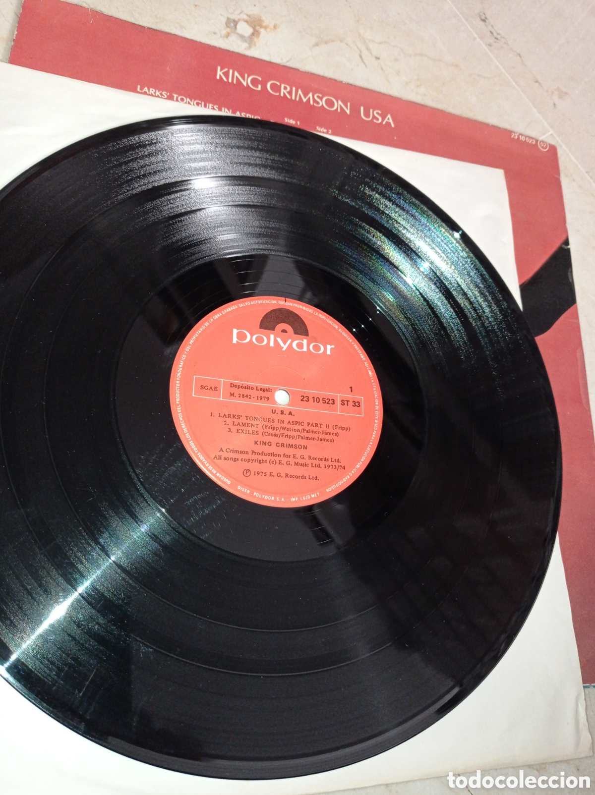 Discos de vinilo: VINILO KING CRIMSON USA 1975 - Foto 3