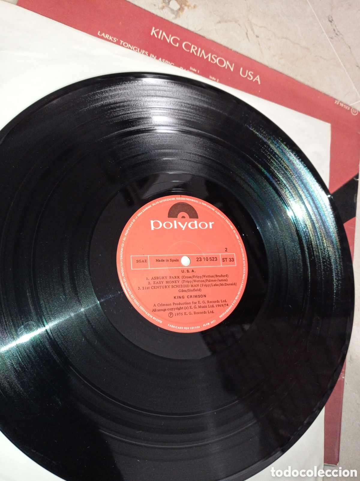 Discos de vinilo: VINILO KING CRIMSON USA 1975 - Foto 4