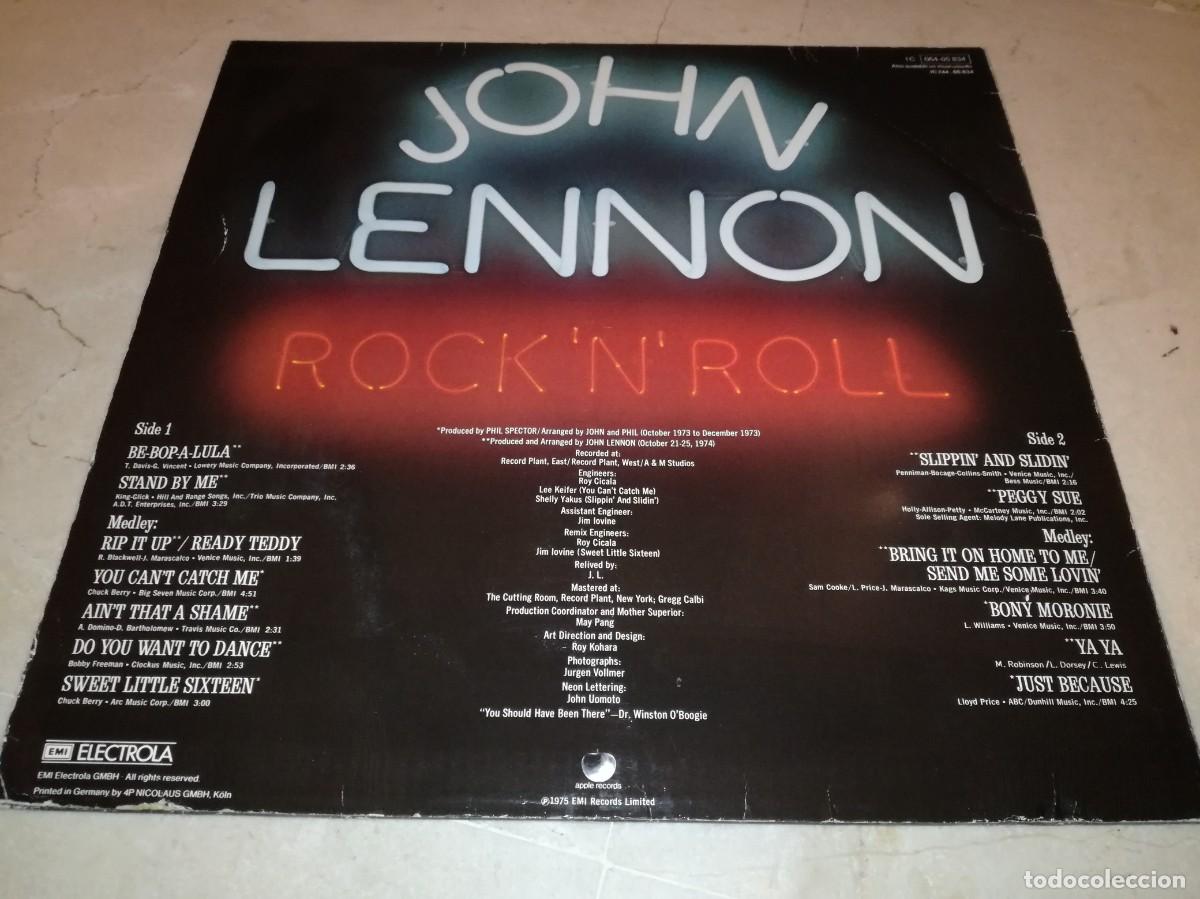 Discos de vinilo: JOHN LENNON-ROCK N ROLL-PARLOPHONE - Foto 2