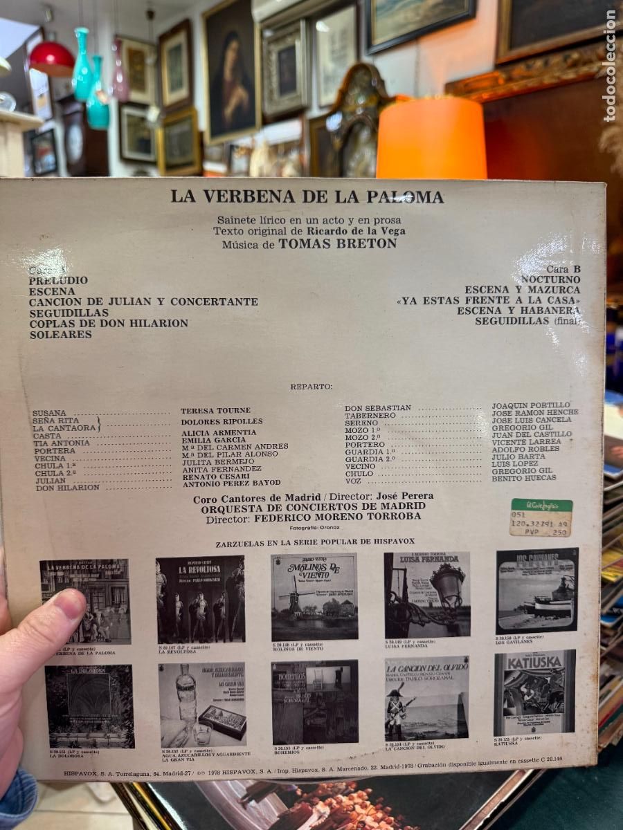 Discos de vinilo: LP LA TABERNA DE LA PALOMA - Foto 2