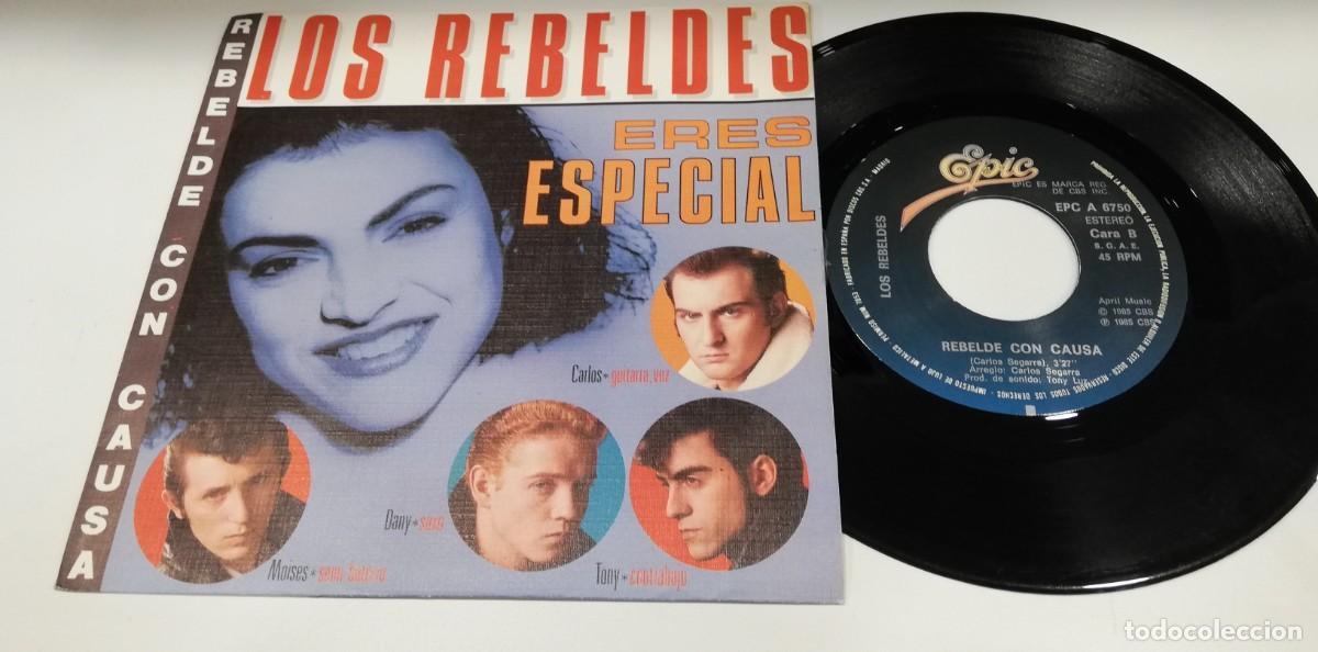 Discos de vinilo: SCO26-Los Rebeldes - Eres Especial / Rebelde Con Causa (7&rdquo;, Single)