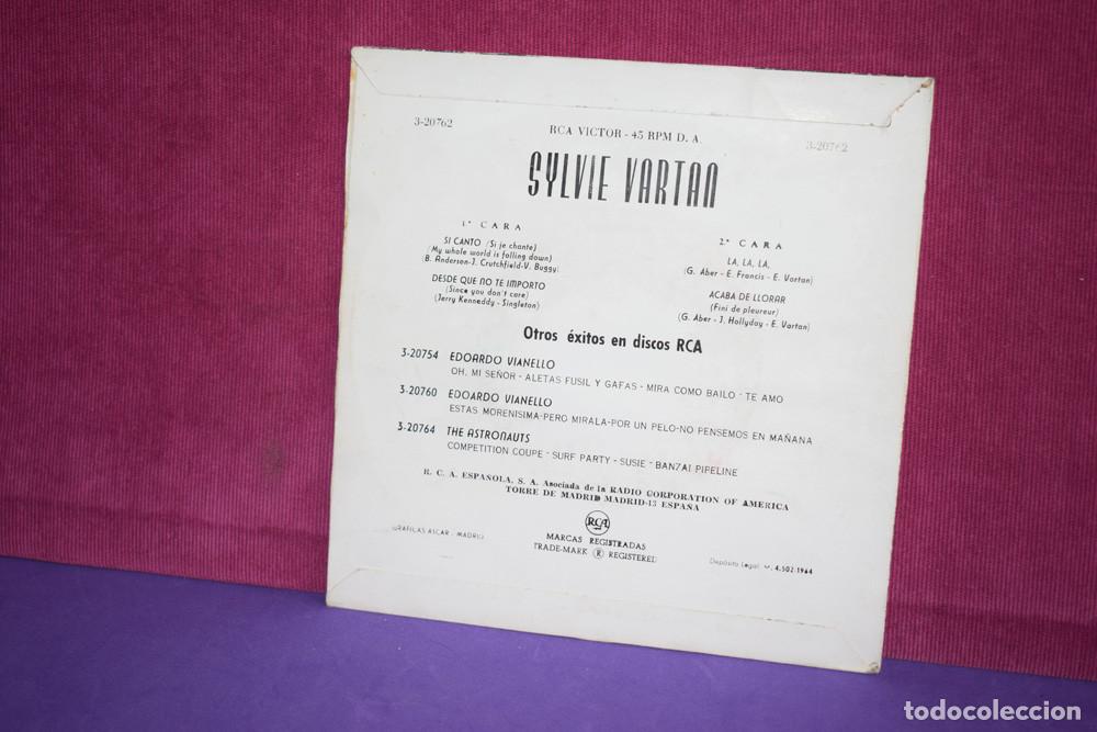 Discos de vinilo: Sylvie Vartan &ndash; Si Canto + 3 - EP 1964 - Foto 2