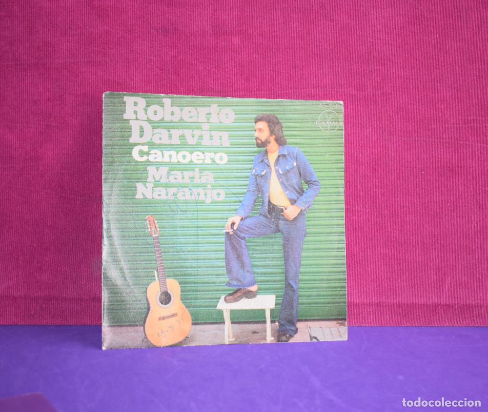 Discos de vinilo: ROBERTO DARVIN - CANOERO - SINGLE 1975 - Foto 1